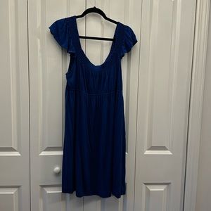 Blue Ruffle Soma Cool Nights Nightgown XXL